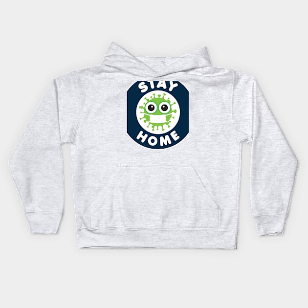 stay home Kids Hoodie by simsim